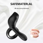 Men's Vibrating Ring Electric Remote Control Sperm Locking Vibrating Penis Ring Male Cock Ring 10 Speed G-spot Vibrator - 图片 7