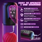 IPX7 Automatic Male Masturbator Vibrating Penis Extender Pump Electric Vacuum Suction Men Penis Enlargement Pump Adults Sex Toys - 图片 8