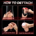 Automatic Sucking Male Masturbation Cup Inner Telescopic Vibrator Male Masturbator Vaginas for Men Sex Toy - 图片 8