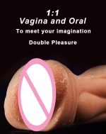 3D Realistic Vagina Masturbator Oral Mouth Aircraft Cup Pocket Pussy Intimate Deep Throat Double Hole Sex Toy for Men - 图片 8