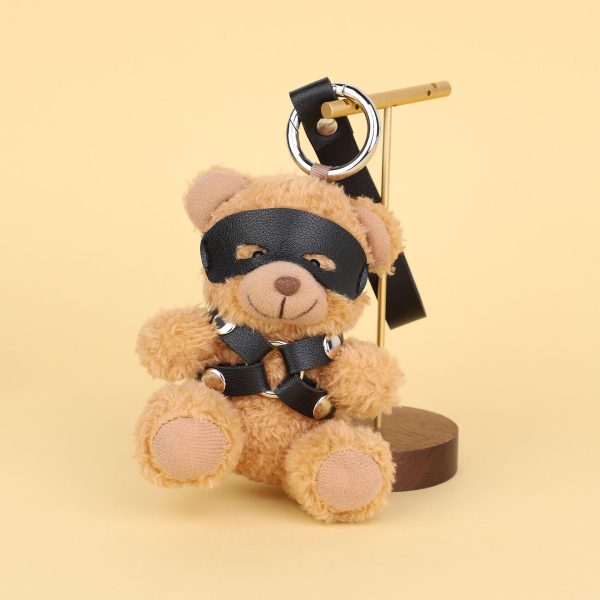 Custom Sexy SM Toy Bear Sex Suggestive Leather Binding Eye Patch Bear Adult Product Violent Bear Gift