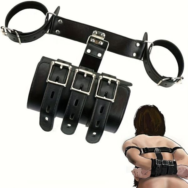 Hot Sale SM Adult Couples Backhand Tied up Bondage Handcuffs Auxiliary Binding Sex Games Adult Toys
