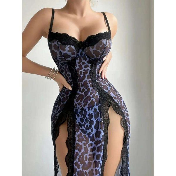 European and American Best-selling Women's Sexy and Seductive Halter Dress, Lace Home Pajamas, and Romantic Set