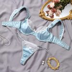 European and American Best-selling Lace-trimmed Embroidered Sex Bras, Sexy Bras and Sex Underwear Sets