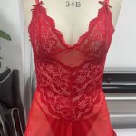 Manufacturer's Sale Lady's Sexy Pullover Nightgown Home Loungewear Elastic Waist Closure Custom Logo Lace Design for Sleep Time