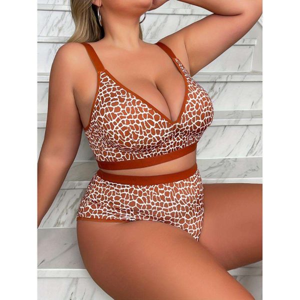 Plus-size Bra, Slim, Adjustable and Form-fitting, Sexy, Large Chest, Top Support Women's Plus-size Underwear Set