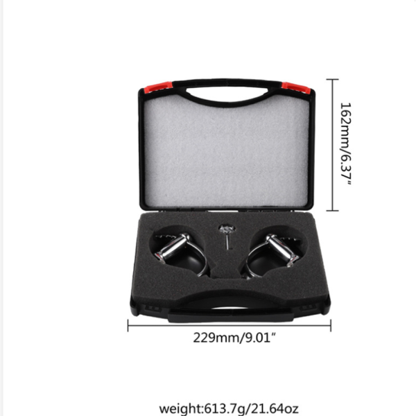 BDSM Professional Chrome-Nickel Plated Steel Handcuffs Use 2 Keys Double Lock Erotic Accessories New Hand Cuff