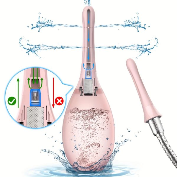 OEM Enema Douche Anti Back-Flow, Amal Douche Connected to Shower Hole,Enema Bulb with 7 Spouts