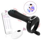 2 in 1 Vibrating Cock Ring With 10 Modes, Men's Penis Rings Vibrators for Men