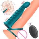 Penis Sleeve Sex Toy for Men Penis Cock Ring Anal Butt Plug Male Prostate Massage Wireless Remote
