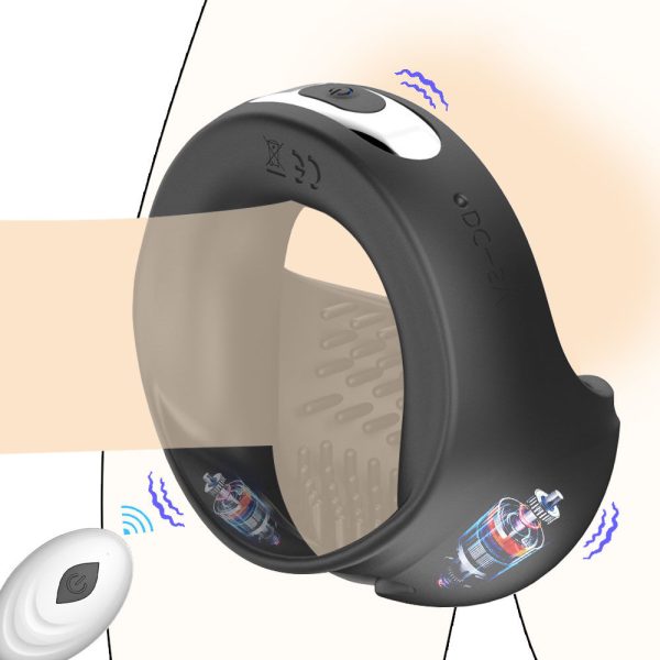 Testicle Massager Vibrator for Men Sexy Toys Penis Cock Ring Silicone Penisring for Men Sex Ring Men's Adult Goods