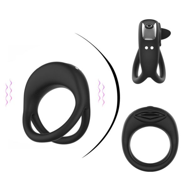 Sex Toy Box Vibrating Cock Ring for Men Silicone Penis Rings Intense Vibration Man Vibrator Stronger Erection Adult Toys