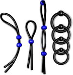 Silicone Cock/ Penis Rings Set With 7 Different Sizes