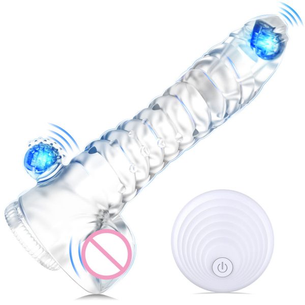 Penis Sleeve With Vibrator, Sex Toys Penis Extender