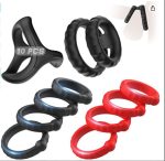 Combination Reusable Silicone Stronger Sex Toys Cock Penis Rings for Men Delay Ejaculation Men Stimulate