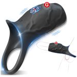 Dropshipping Vibrating Penis Ring Lasting Enlarge Cock Stimulate Massage Clitoris for Woman Men G Spot Vibrator