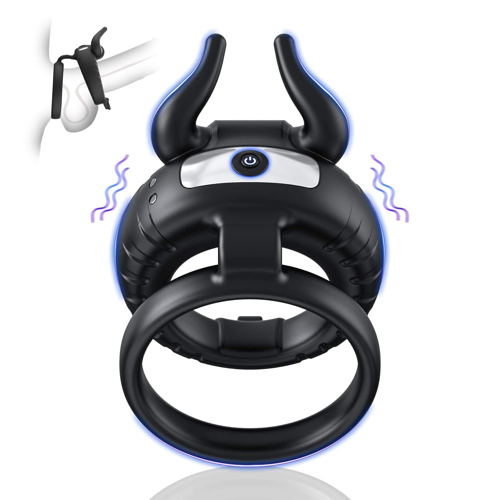 main_pic_0-248 Electric Toys Sex Adult Vibration Silicone Double Penis Ring Wireless Remote Control Cone Lock Ring Men Sex Toys - 图片 1