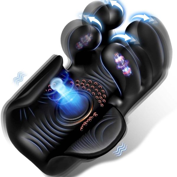 Xx Hot Training Male Masturbator 10 Finger Massage Tapping Vibrating Glans Stimulator Adult Sax Toys for Man