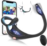 Amazon Hot Sale Remote Control Silicone Model Vibrating Cock Ring With Mini Bullet Prostate Anal Plug and Sex Toy for Men