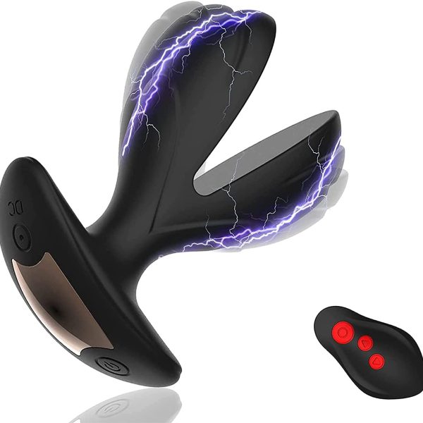 Vibrating Plug With Electric Shock Pulse Vibrator, Vibrator Prostate Massager Dildos for Men Vibradores