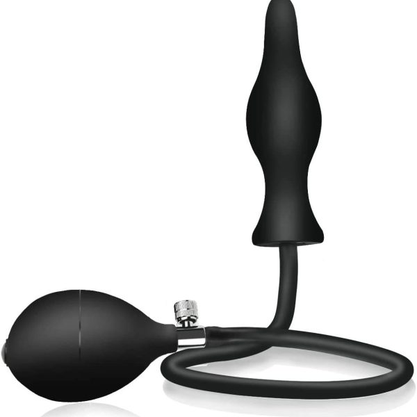 Silicone Expand Inflatable Anal Plug - Body-Safe Medical Grade Waterproof Butt Sex Toy for Male, Female