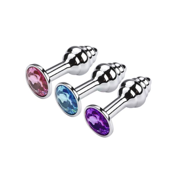 Metal Anal Plug Stainless Steel Anal Bead Surprise Gift Prostate Massager Sex Toy for Women With Jewelry Crystal Anal Toys