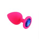 Silicone Butt Plug With Crystal Base Women and Men for Option Tease the Back Court Plug for Woman