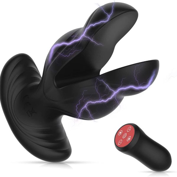 Vibrating Anal Vibrator With Electric Shock Anal Butt Plug Vibrators
