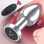 Men's Charging 10 Frequency Wireless Remote Control Plug Anal Grosso Plug Anal Con Vibration Anal Plug for Man