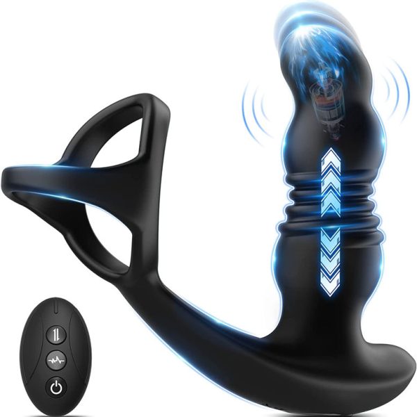 7 Vibrating & 3 Thrusting Modes Anal Vibrator Prostate Massager Toys