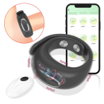 APP 10 Vibration Soft Male Silicone Penis Cock Ring Vibrating Massager Penis-Cock Ring Adult Sex Toys for Men