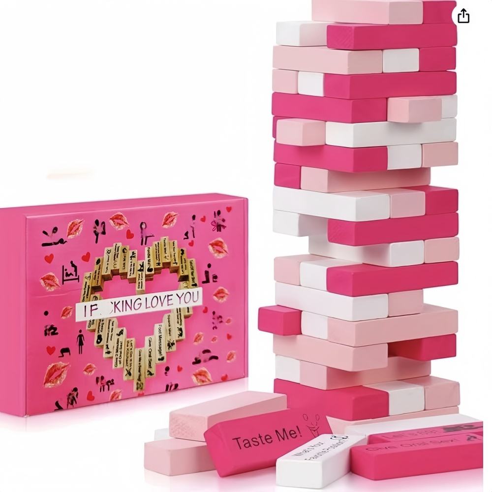 main_pic_0-399 Trending Intimate Positions Building Block Toys Adult Block Tower Game Holiday LoveThemed Game Couples Stacking - 图片 1