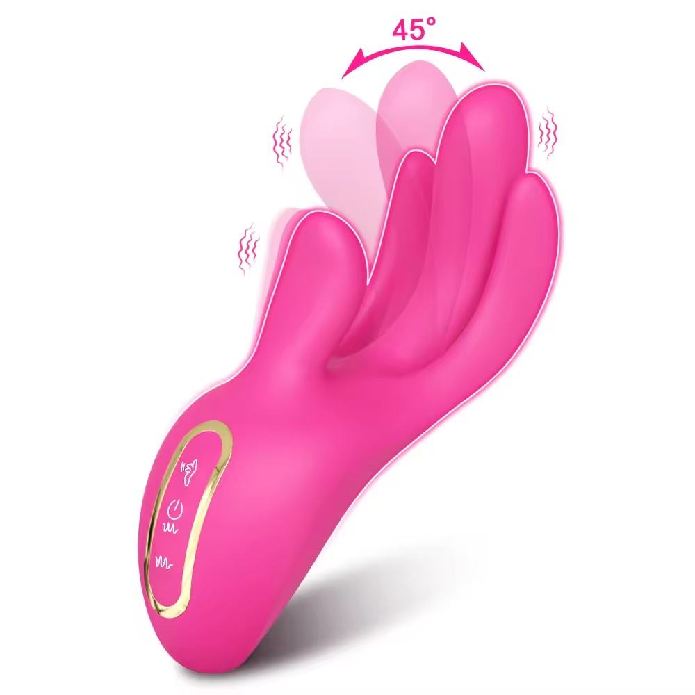 main_pic_0-416 US Warehouse Dropshipping Vibration Adult Silicone Vibrator Flapping Patterns G Spot Clitoral Stimulator Women Finger Vibrator - 图片 1