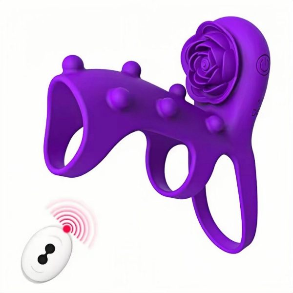 Wholesale Male Remote Control Rose Vibrator Xxx Adult Sex Toys Couple Sharing Vibration Ring for Men Passion Lock Fine Delay