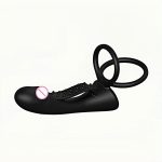 LetRock 10 Wiggling Modes Massager Silicone Plug G Spot Thrusting Vibrating Delay Ejaculation Ring Sex Toys for Couple