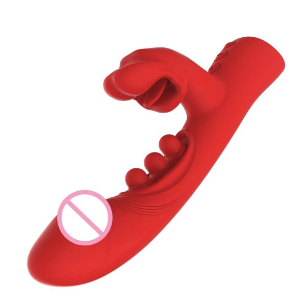 OEM/ODM Tongue Tease Vibrator Females Dual Pleasure G Spot Licking Toy 10 Speed Waterproof Adult Sex Toy