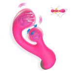 Wholesale 10 Speed Dual Clit Massager Flapping G Spot Vibrator Twisting Dildo Sex Toys for Female Masturbation