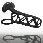 LetRock Vibrating Sleeve Cock APP Control 10 Modes Penis Vibrator Device Cock Cage for Adult Sex Toys for Men