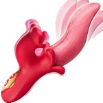 LetRock Xxx New G Spot Clit Stimulator C.h.a.n.e.l Adult Swinging Tongue Sex Toy Dildo Vibrator for Women