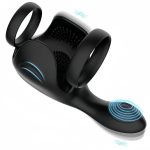 New Male Silicone Cock Ring Prostate Massager Adult Double Ring Lock Sperm Ring 18 Sex Toy Box for Male