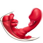 New Oral Sex Toys Wearable Vibrator 3 In1 G Spot Vibrator Toy Dildo Silicone Mold Adult Toys Dildo Vibrator for Women