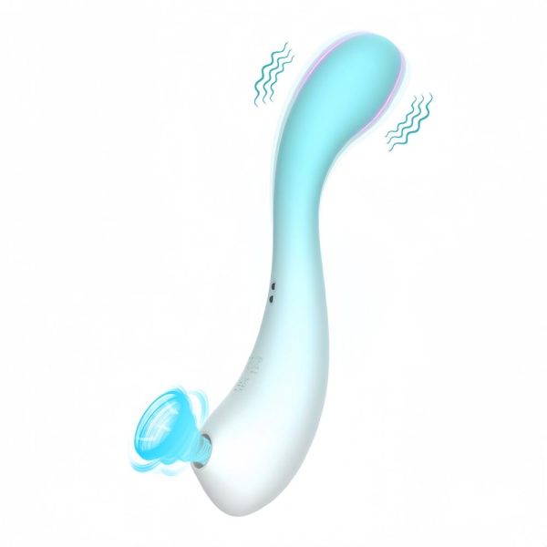 OEM ODM Double Headed Gradient Color Suction Vibrator Female Masturbation Adult Toy Clitoral Orgasm Massager Vibrator for Women