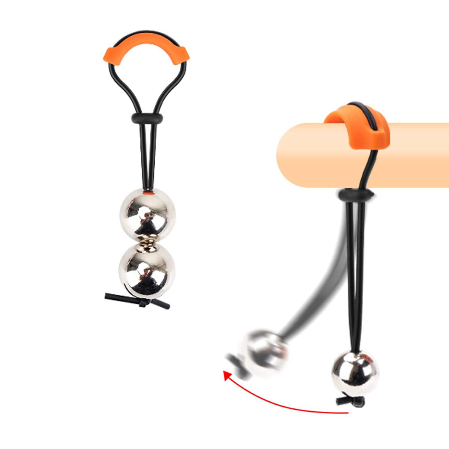 main_pic_0-471 Weighty Penis Extender Ball Adjustable Metal Physical Penis Exercise Training Tool Penis Stretcher Device for Male - 图片 1