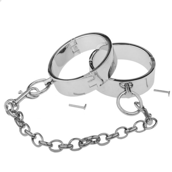 Metal Play Toy Handcuffs for Kids Police Costume Foot Hand Cuffs With Keys