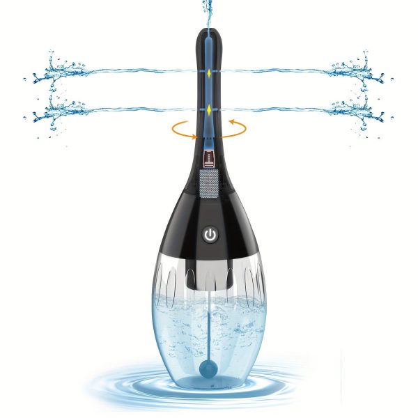 400ml Automatic Electric Enema Bulb Silicone Enema Douche 7 Spray Holes Colon Cleaning Cleaner Anti-back Flow Irrigation