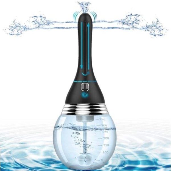 Wholesale New Electric 3 Speed Vibration Water Spray Vibrating Backyard Cleaner Adult Syringe Anal Plug Sex Toy Enema