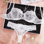 Women's Sexy Lingerie Lace Lingerie for Women Sexy Comfortable Breathable Push-Up Bras Leopard Embroidery Summer Fresh G-String