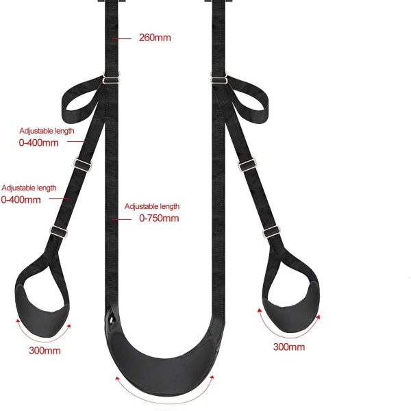 Door Sex Swing - Sex Bondage Kit With Blindfold Bondage Restraint for Couples With Adjustable Straps Sex Toys Bundle
