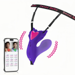 OEM/ODM Wearable Dildo Dual Motor Waterproof Silicone Vibrator Quiet Butterfly Panty G Spot Clit Stimulator Sex Toy for Women