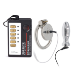 Chastity Cage Accessories Electric Shock Single and Dual Output Host Sexual 5 Pulsation Stimulation Current Device Adult Sex Toy